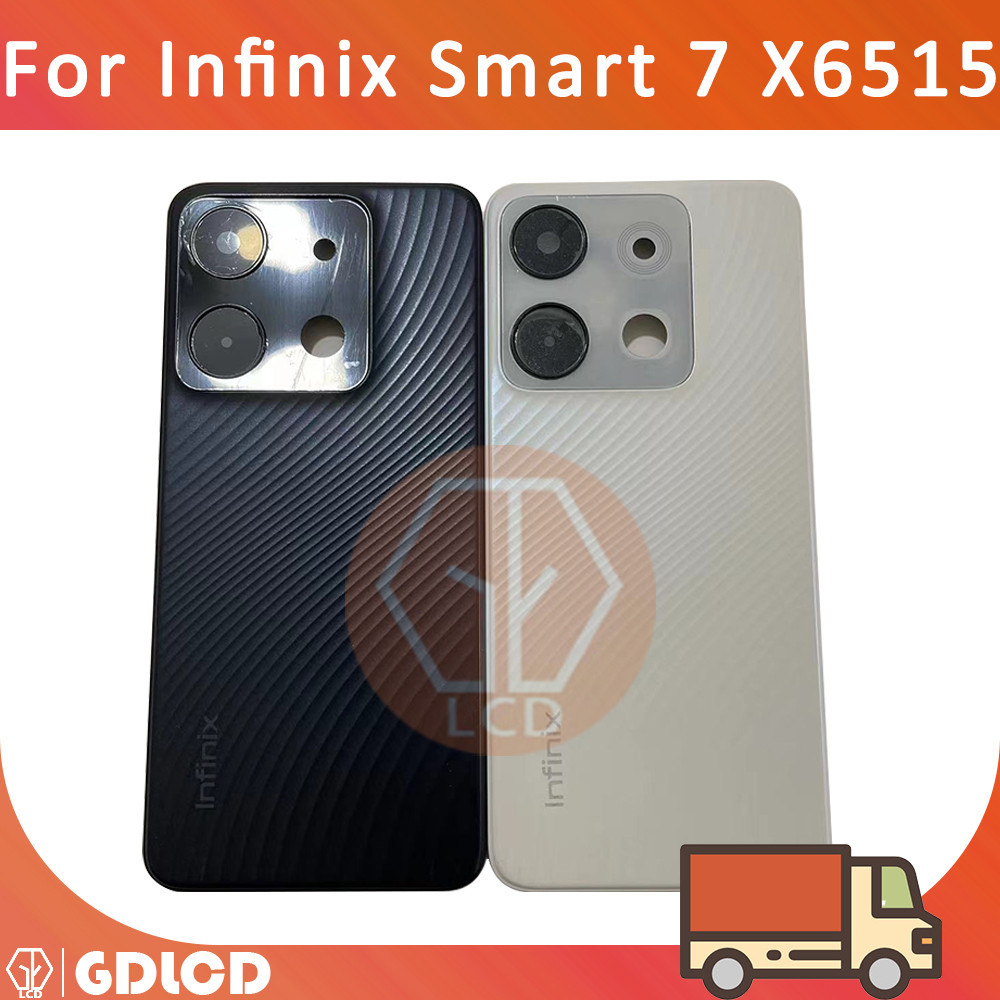 適用於 Infinix Smart 7 X6515 背面電池蓋,帶側按鈕外殼維修零件