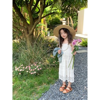 【現貨】▸夏◂甜美蕾絲細肩帶長版洋裝