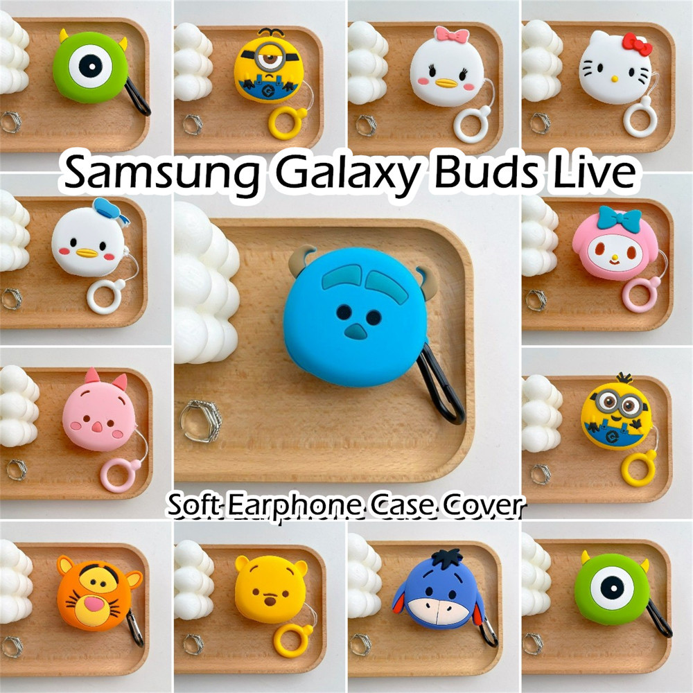 SAMSUNG [imamura] 適用於三星 Galaxy Buds Live Case 防摔卡通軟矽膠耳機套 NO.