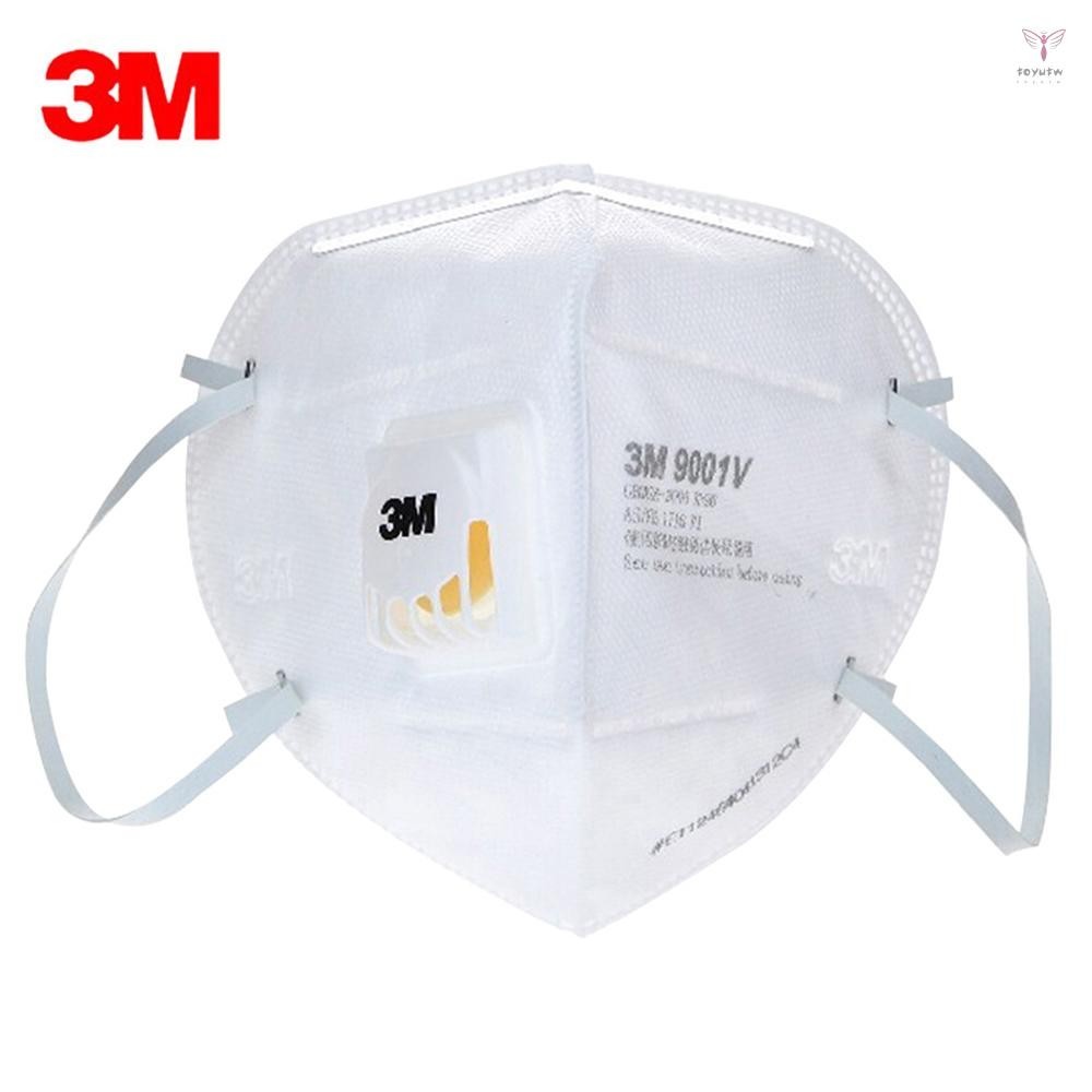 3m 9001V 1 件顆粒物呼吸器 KN90 s 帶呼吸閥 Aganist PM2.5 防霧防塵