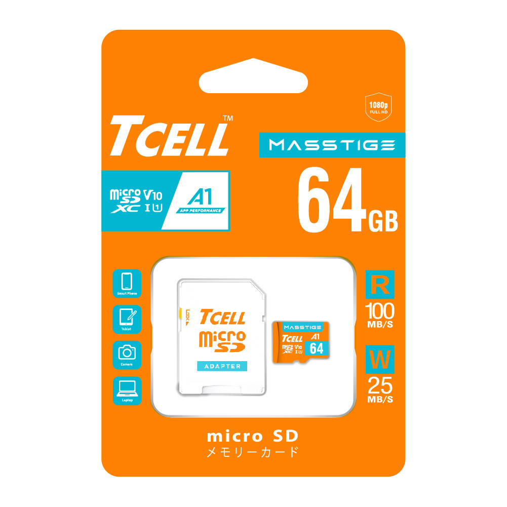 【TCELL 冠元】MASSTIGE A1 microSDXC 64GB 記憶卡