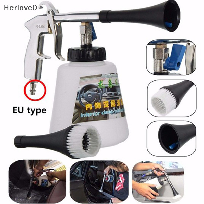 Herlove 高壓空氣脈衝汽車清潔槍表面內部外部內部工具
 Tw