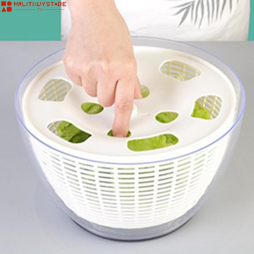 Mulstore-電動沙拉旋轉器排水籃脫水機乾燥葉狀水果蔬菜 1 件