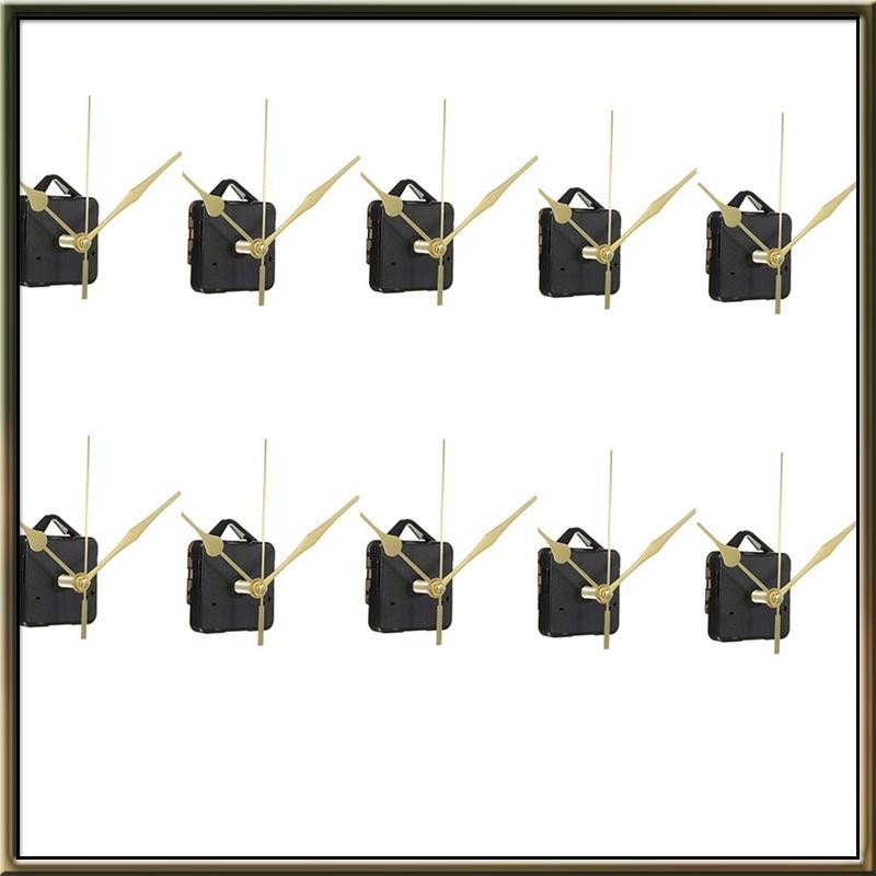 (T G O N)10 套裝石英鐘機芯指針套件掛鐘機芯維修時鐘機構零件適合 DIY