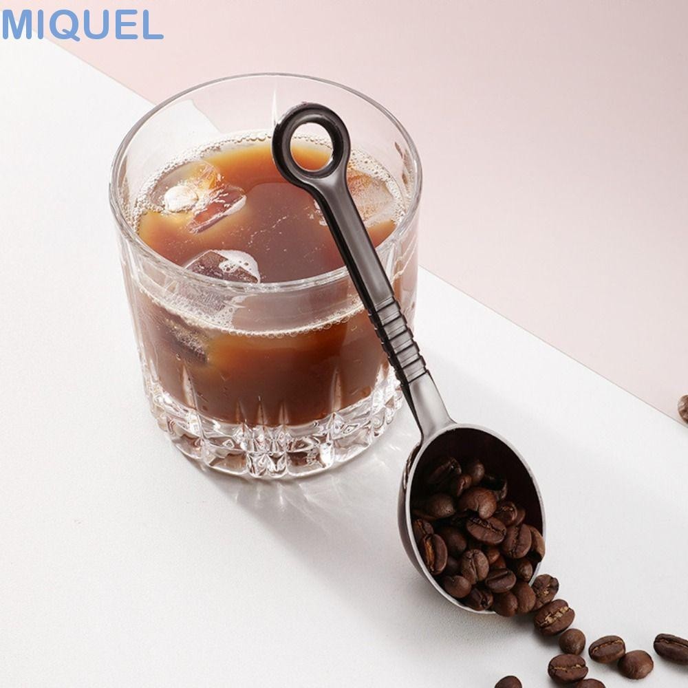 MIQUEL量匙,咖啡色/黑色塑料咖啡勺,烘焙工具防滑長手柄10g可懸掛糖勺餐廳
