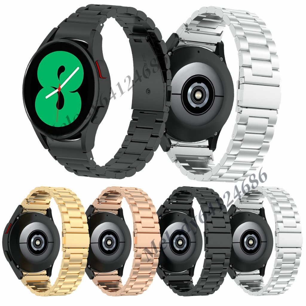 三株表帶 金屬錶帶 三星Galaxy watch 6 Classic 不鏽鋼錶帶 watch 4 5 Pro 快拆錶帶