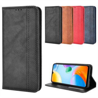 日本書本式側掀皮套 紅米10A手機殼插卡Redmi 10C手機皮套磁吸翻蓋錢包保護殼外貿保護套素面手機殼