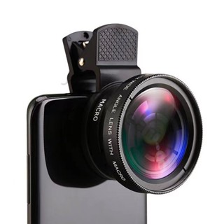 【臺灣出貨🚚】萬能夾手機鏡頭 超廣角手機專業37MM 0.45X 49UV超級廣角+微距二合一 手機鏡頭 廣角鏡頭 放