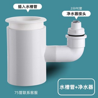 廚房水槽洗碗機凈水器下水管道小廚寶洗衣機排水管二閤壹接頭三通