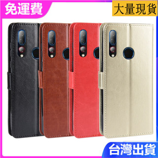 HTC Desire19+手機殼HTC D19 Plus翻蓋插卡錢包瘋馬紋保護皮套19S
