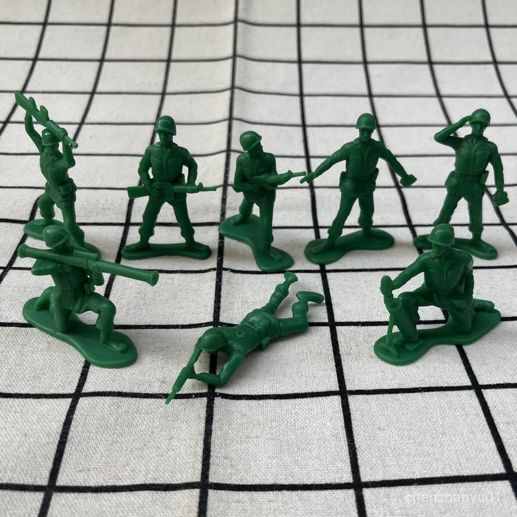 正版散貨 迪S尼 玩具總動員 皮克斯 美國大兵 綠色士兵人擺件模型