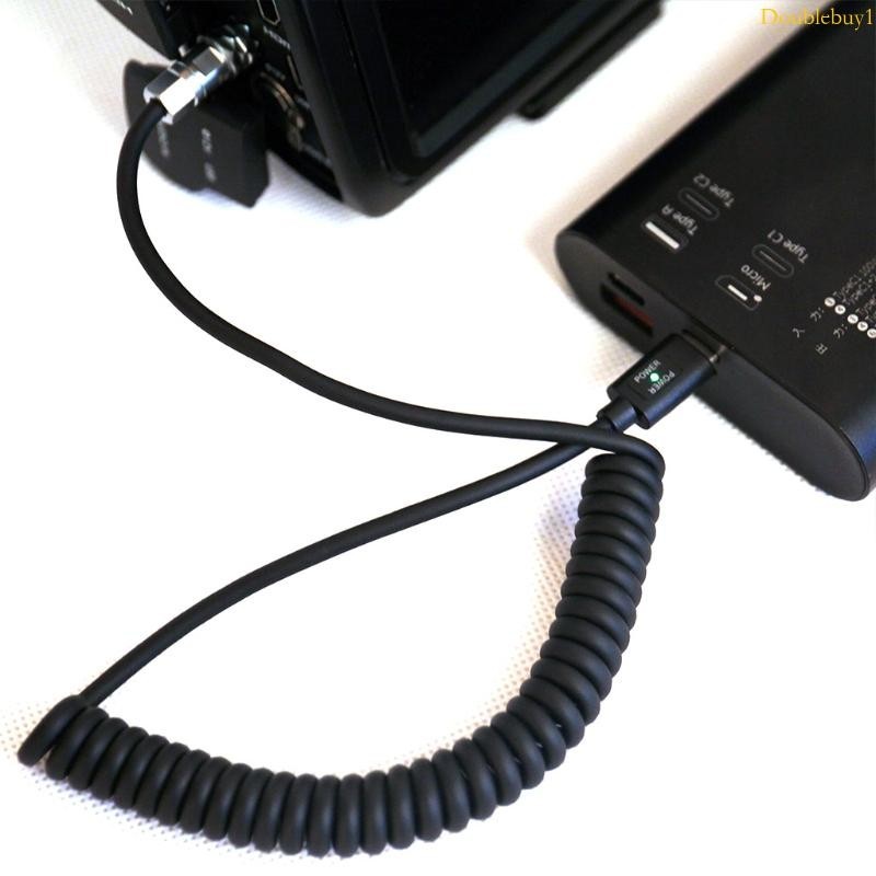 Dou 電源適配器電纜,適用於 Blackmagic Pocket Cinema Camera 4K 的 USB C 型