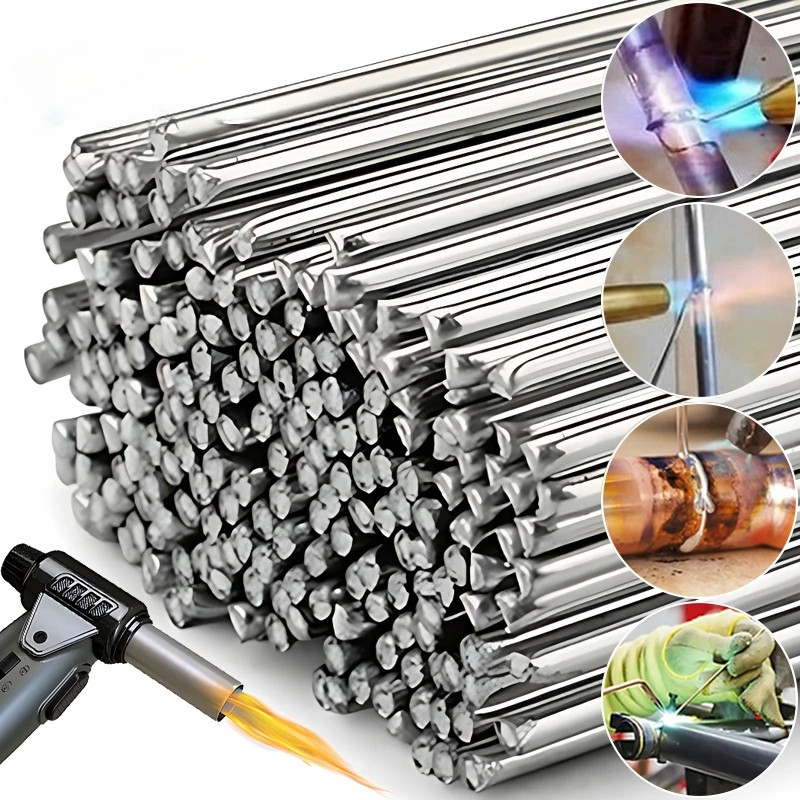 用於焊接鋁無焊粉 - 10 件長鋁焊條 - 焊接工具 - 有芯焊絲焊條 - 低溫易熔通用