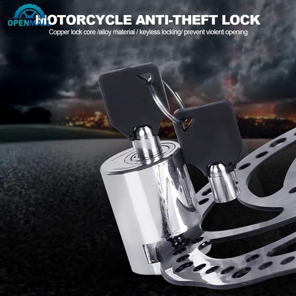 Openmall 摩托車防盜碟剎鎖安全輪盤鎖適用於摩托車電動滑板車自行車 E5L3