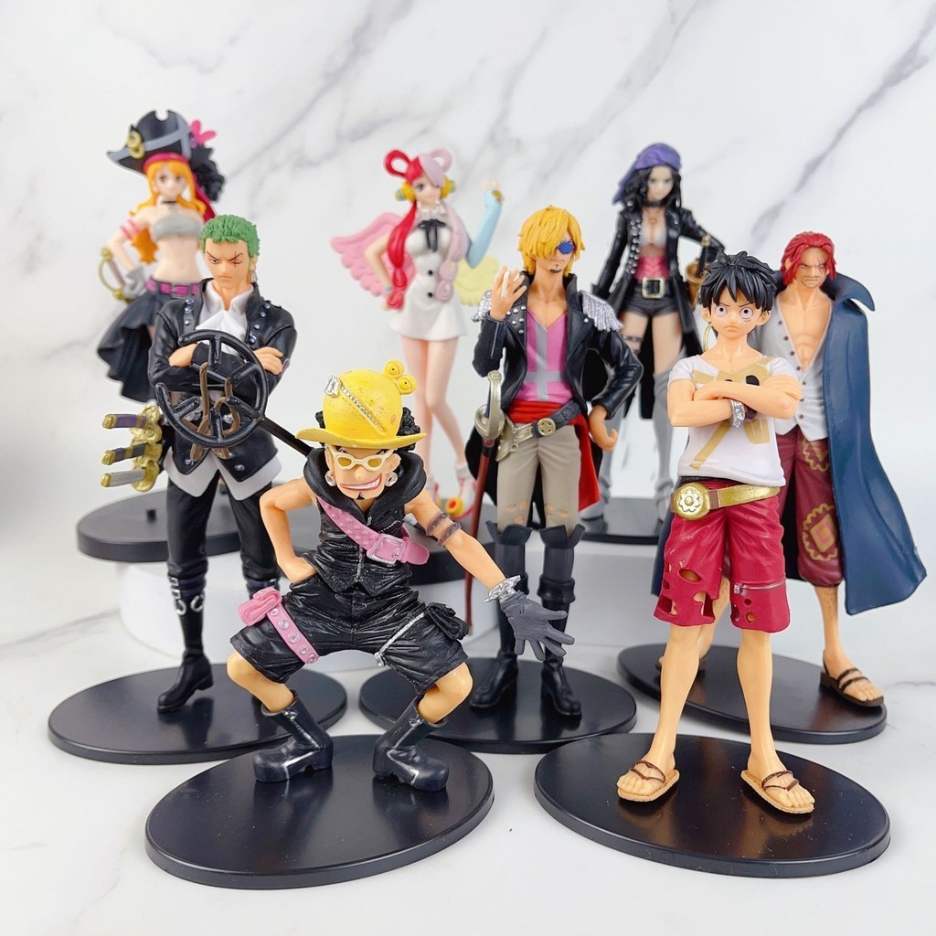 ONE PIECE（ワンピース）航海王/海賊王 DXF 草帽團手辦 劇場版 RED 奈美魯夫騙人布羅賓佐羅手辦模型擺