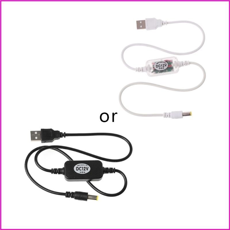 [MAI] 用於 DC 5V 的 USB 電源升壓線,用於 DC 12v USB 轉換器適配器電纜插頭交流