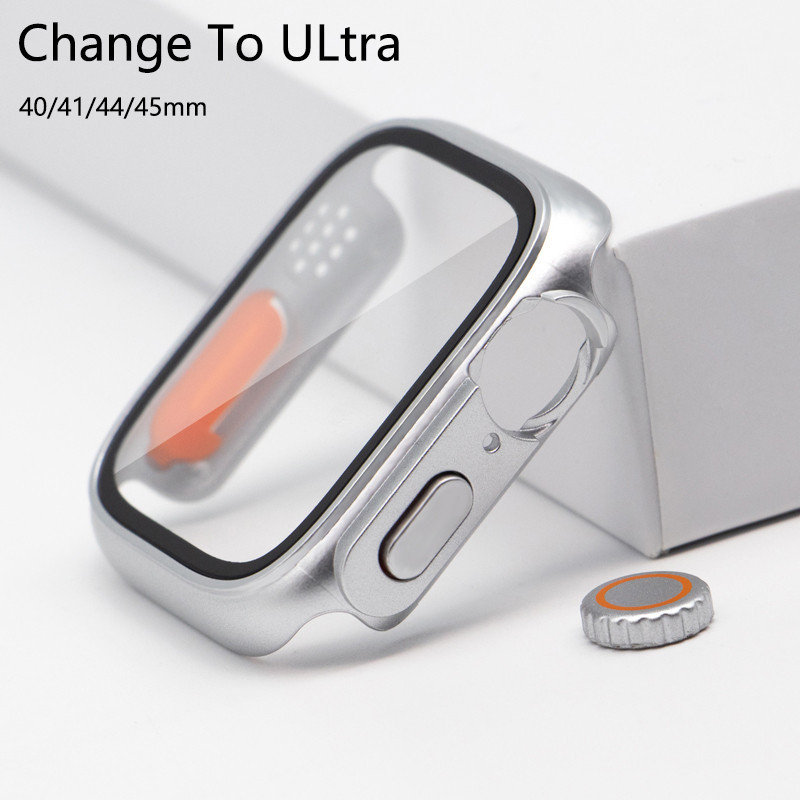 更換 Ultra2 PC 錶殼玻璃外觀升級為 Ultra 49mm 兼容 Apple Watch 系列 9 8 7 45