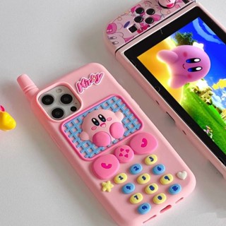 粉色可愛卡比小靈通iPhone12promax手機殼蘋果13矽膠11/xsmax/xr 2nEt