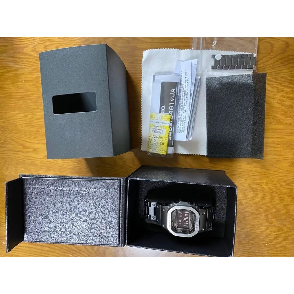 CASIO 手錶 GMW-B5000MB GMW-B5000GD-1JF G-SHOCK 黑色 金屬 日本直送 二手