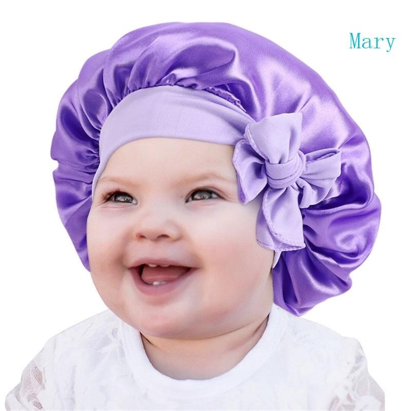 瑪麗兒童繫帶帽柔軟新生兒睡眠淋浴帽兒童睡帽非常適合睡眠