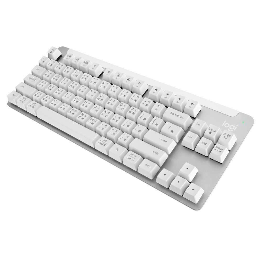 【Logitech 羅技】SIGNATURE K855 無線機械式TKL 鍵盤 白色