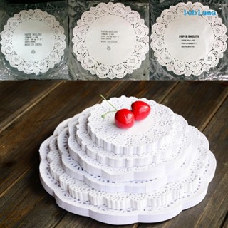 [LBA]100張圓形花底紙餐墊杯墊 蛋糕烘焙紙墊吸油點心紙