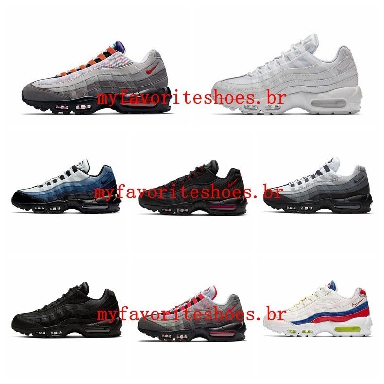 廉價 Air Max 95 跑鞋綠色藍色白色紅色男士運動鞋運動鞋 EUR40-45