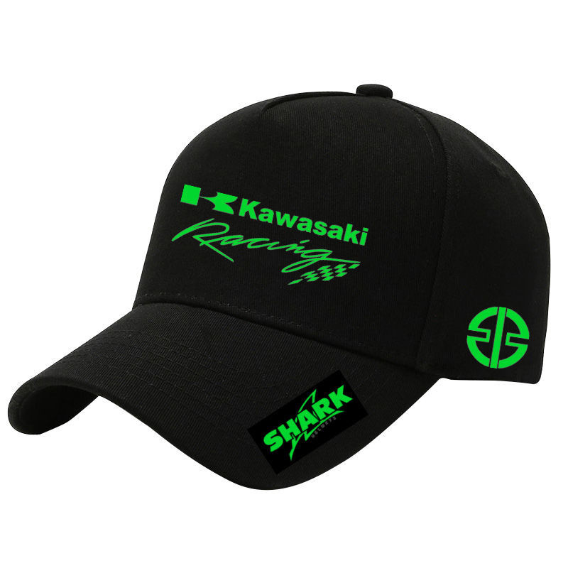 Kawasaki H2R shark機車隊訂製棒球帽VULCAN650S NINJA400戶外騎行遮陽帽