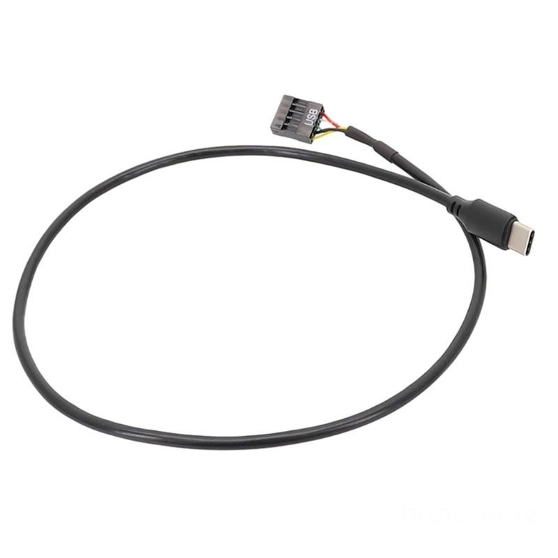 Bang Speed USB 9Pin 轉 Type C 適配器屏蔽用於傳輸 USB 電纜 Type C
