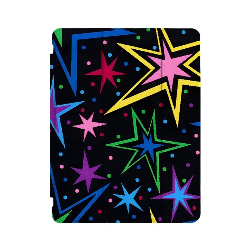 塗鴉彩虹星星藝術Y2K藝術ins小眾適用平板殼iPad7/8/9/10殼2020帶筆槽Air2/3/4/5蘋果2021第