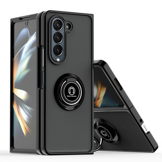 新款祺影一代 三星Z Fold 5/ Z Fold 4手機殼Galaxy Z Fold 3折疊機車載磁吸指環支架保護殼