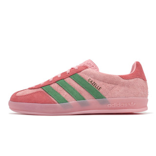 adidas 休閒鞋 Gazelle Indoor W 女鞋 莓果紅 綠 德訓鞋 三葉草 愛迪達 ACS IG6782