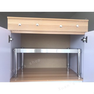 Xuan🥨虧本清倉☈廚房置物架 單層置物架☈ 不銹鋼架 廚房置物架 一層微波爐分層櫥櫃 隔層烤箱架 收納隔斷定製