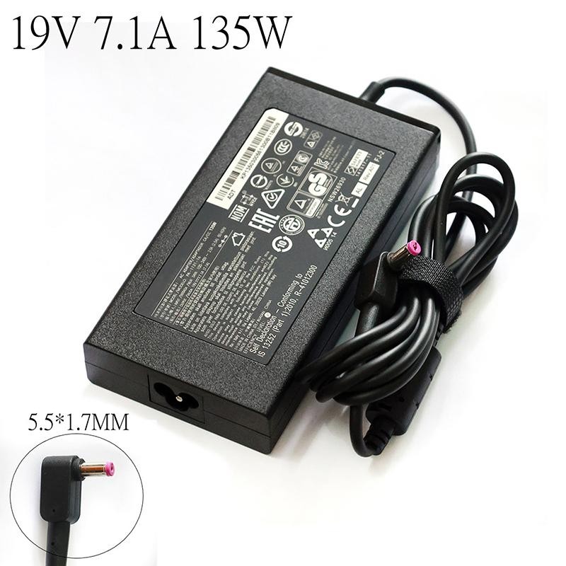 19V 7.1A 135W 5.5*1.7MM筆電交流適配器充電器，適用於ACER Aspire V17 Nitro 5