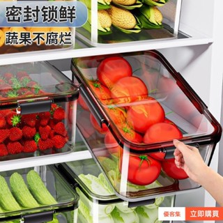 【臺灣🔥出貨】冰箱專用收納盒 PET保鮮盒 冰箱專用 收納盒 冷凍帶蓋 水果便噹密封盒子 冷藏盒級大容量密封保鮮盒 冷凍