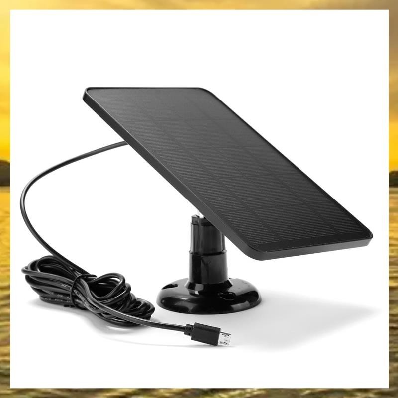 (Z I H F)4W 5V 太陽能電池板塑料太陽能電池板用於安全攝像機戶外USB充電太陽能電池板用於閉路電視安全攝像機