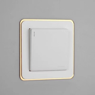 Switch sticker 輕奢風開關貼保護套客廳免粘防水家用現代開關插座簡約貼插座裝飾bqcl222.my+24