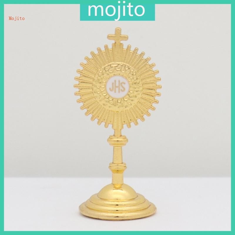 Mojito 金屬神聖陽光十字架雕像鋅合金基督教天主教藝術雕像適用於家庭臥室客廳汽車