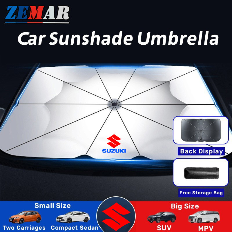 SUZUKI 鈴木汽車遮陽傘汽車遮陽板防紫外線汽車前擋風玻璃罩遮陽板適用於鈴木 ERTIGA XL7 Swift SX4