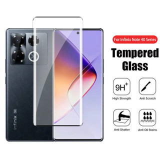Infinix Note 40 Pro 5G 4G Plus 2024 Note40 鋼化玻璃螢幕保護膜防刮擦曲面螢幕保
