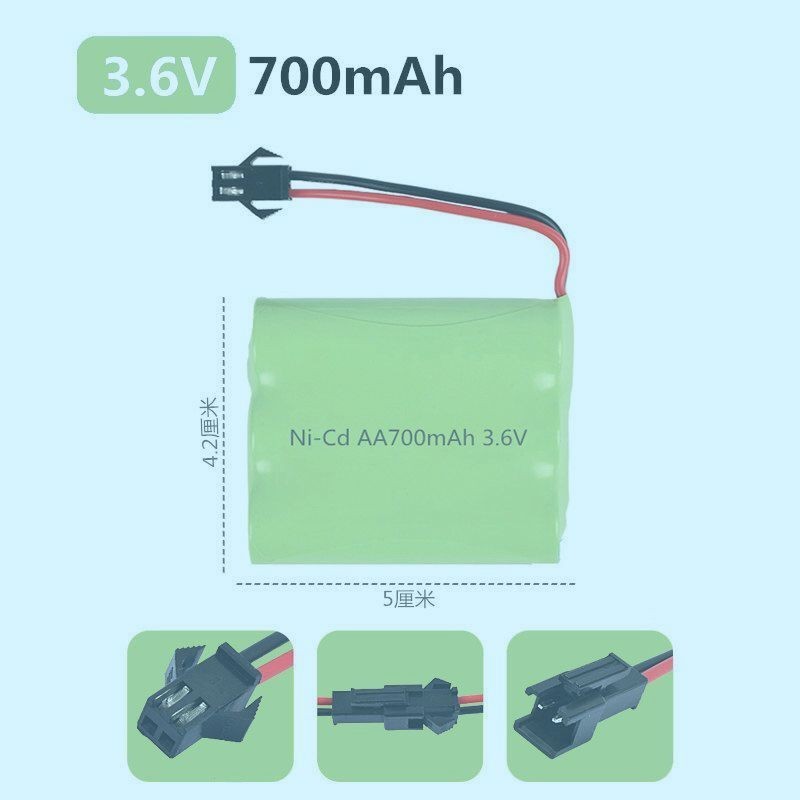 【台灣爆款】玩具充電電池組 3.6伏4.8V7.2 6 9.6V 挖掘機越野遙控車 USB線充電器