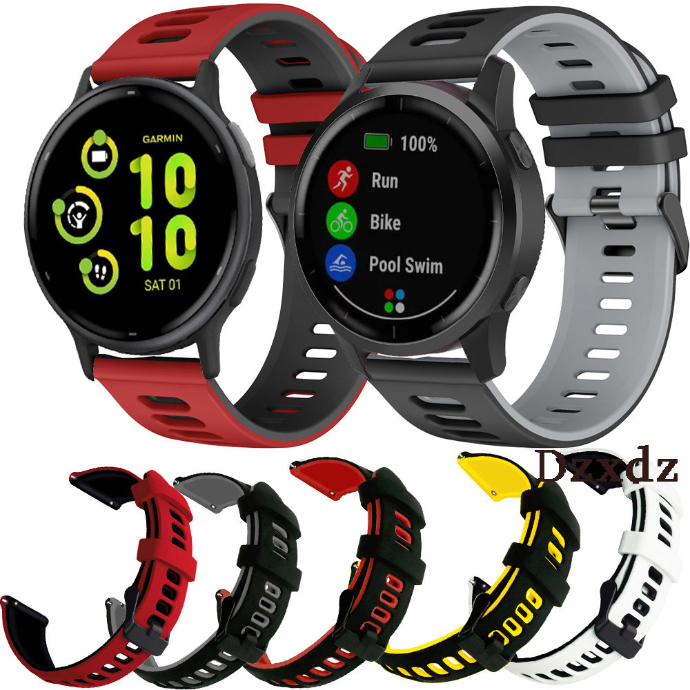 Garmin Vivoactive 5 智能手錶錶帶適用於 Garmin Vivoactive 4 智能手錶矽膠錶帶腕帶