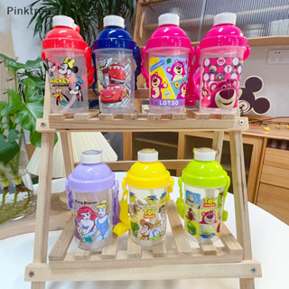 Ptr 迪士尼卡通水瓶米奇米妮玩具總動員汽車兒童塑料水杯吸管杯便攜直飲水瓶禮物 TW