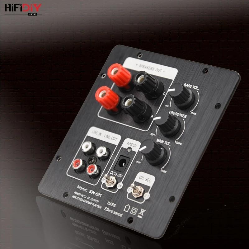 Hifidiy LIVE音箱2.1低音炮音箱功放板TPA3118音響30W*2+60W子功放帶獨立2.0輸出