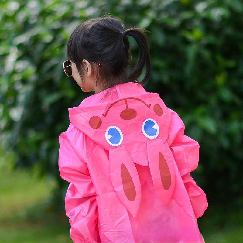 優選#抖音衕款男女兒童雨衣卡通動物造型連體兒童雨衣兒童雨披現貨WY5Z