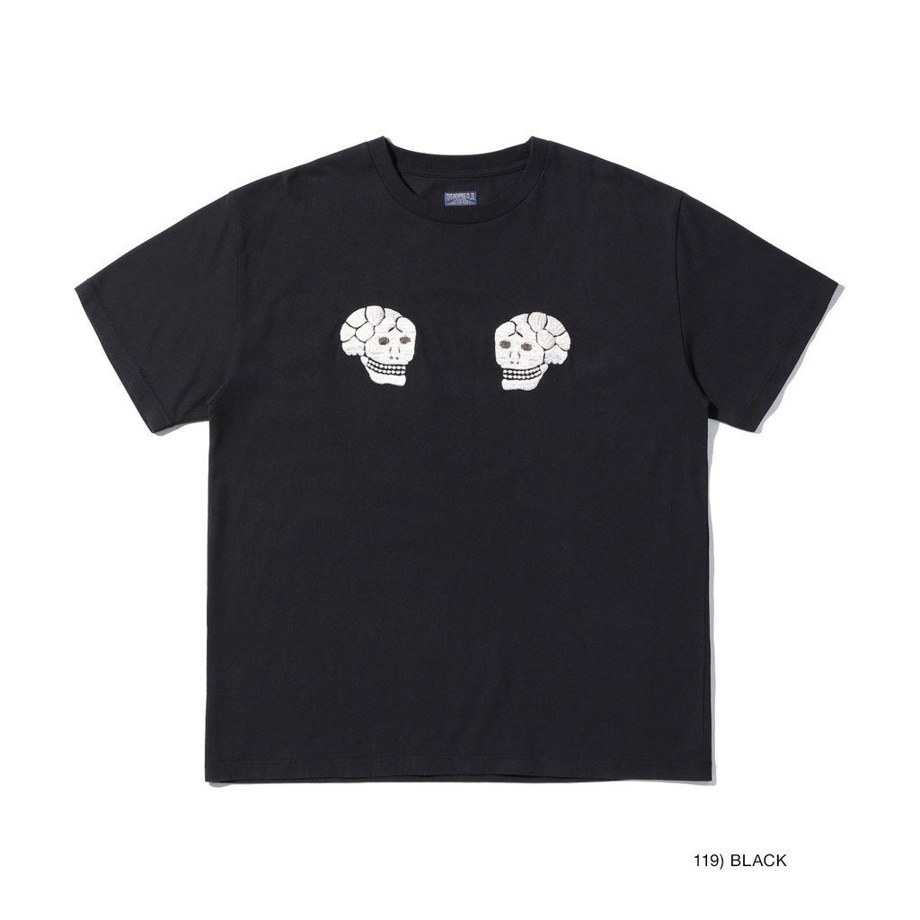 TAILOR TOYO 復古印花骷髏與蛇圖案夏季休閒短袖T恤