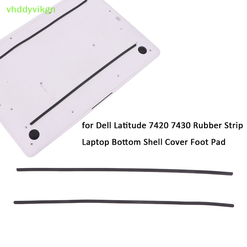 DELL Vhdd 1/2 件橡膠條筆記本電腦底殼蓋腳墊適用於戴爾 Latitude 7420 7430 防滑保險槓腳墊