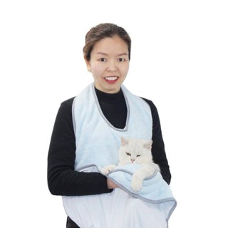 免運✨狗狗衣服 寵物衣服 珊瑚絨吸水寵物店工作服貓咪狗狗洗澡家長圍裙防水寵物用品