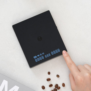 【TIMEMORE 泰摩】黑鏡 Mini 臺灣流速版咖啡電子秤-(義式手沖雙用限定版)-黑 /流速偵測/手沖咖啡秤