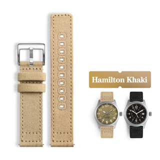 SEIKO 尼龍帆布錶帶 18mm 20mm 22mm 適用於 Hamilton Khaki Field H706057